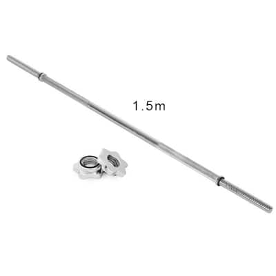 5Ft Weightlifting Barbell Bar With Non-slip Handle Fitness Equipment For Home