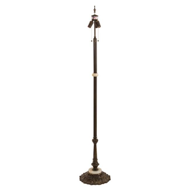 Meyda Tiffany 210068 Antique 62" Tall Lamp Base - Antique Brass