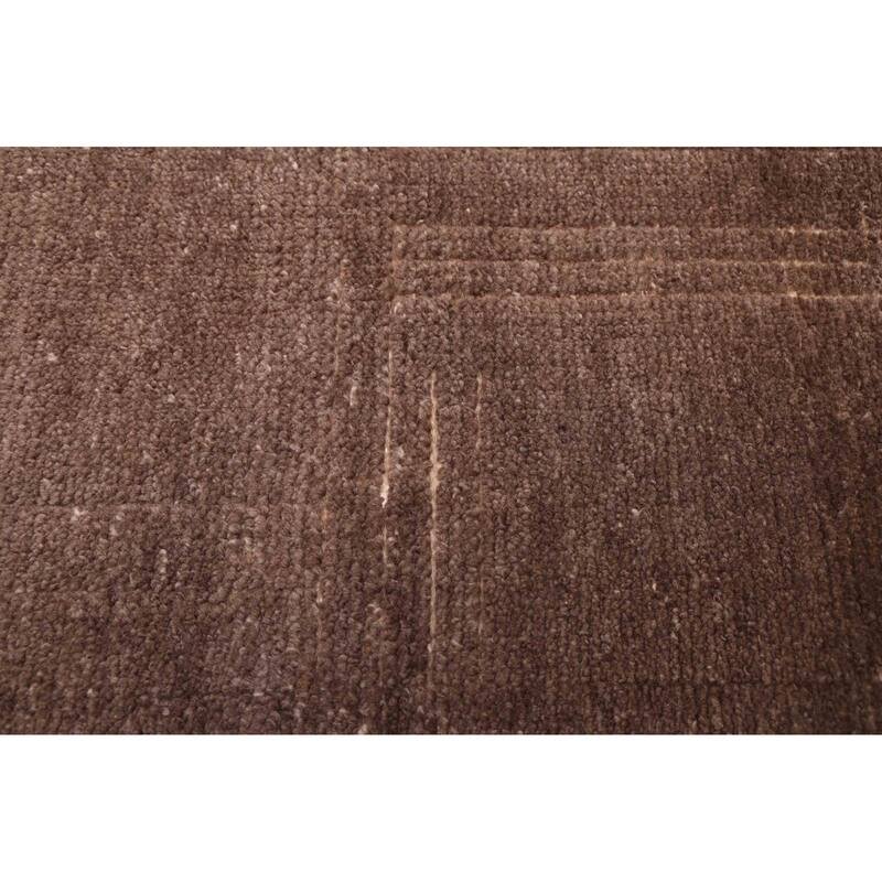 ECARPETGALLERY Hand-knotted Tangier Taupe Wool Rug - 5'2 x 8'2