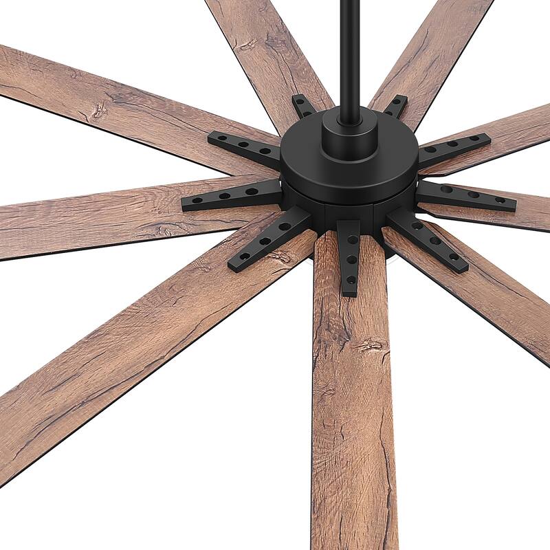 36/42/52/56/72/84-Inch Reversible 3/5/9-Blade Integrated LED Ceiling Fan with Light Remote