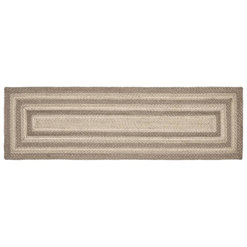 Cobblestone Jute Rug/Runner Rect w/ Pad 22x72 - 2' x 6' Runner