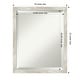 preview thumbnail 32 of 66, Beveled Bathroom Wall Mirror - Crackled Metallic Frame Outer Size: 18 x 22 in - Crackled Metallic Narrow