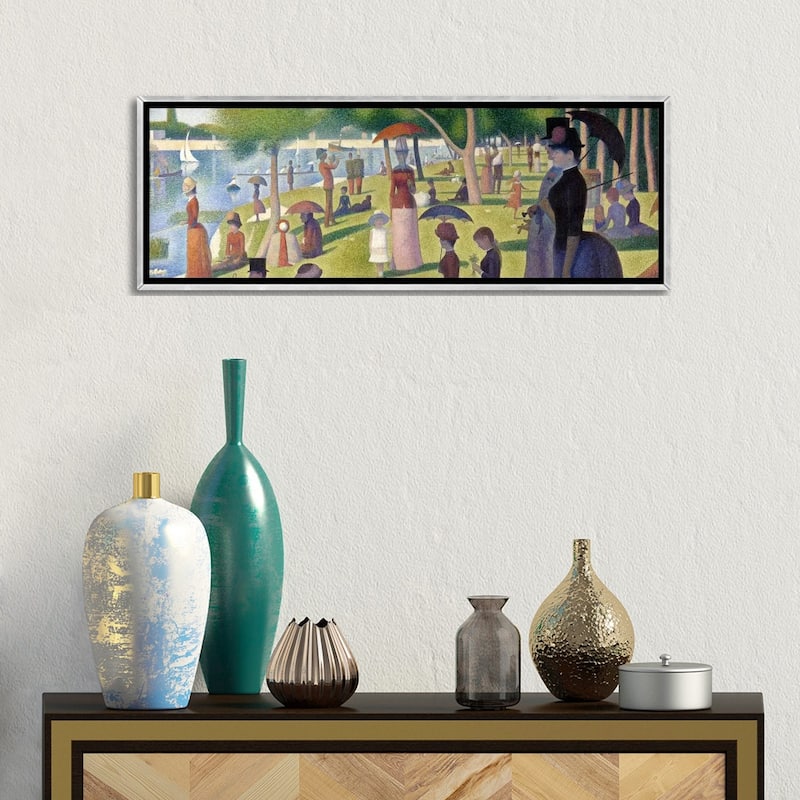 iCanvas "Sunday Afternoon on the Island of La Grande Jatte" by Georges Seurat Framed