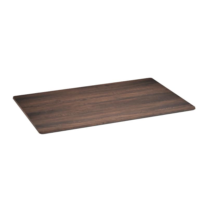 Commercial HPL Wrapped Seamless Scratch and Stain Resistant Tabletop - 48"W Dark Brown
