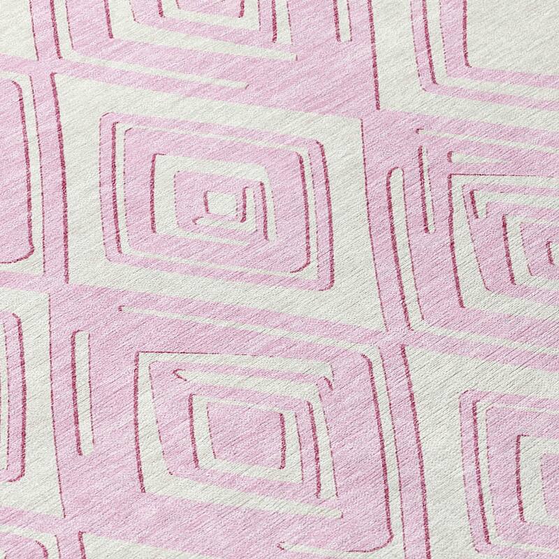Machine Washable Indoor/ Outdoor Chantille Contemporary Diamonds Rug