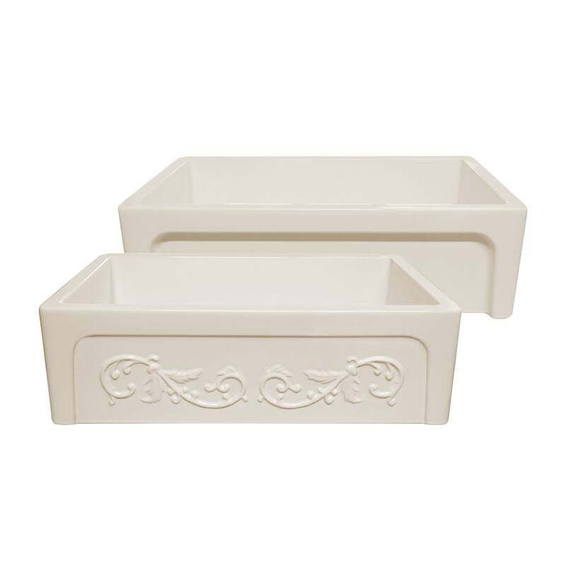 Whitehaus Glencove 33" Farmhouse Single Basin Fireclay Kitchen Sink
