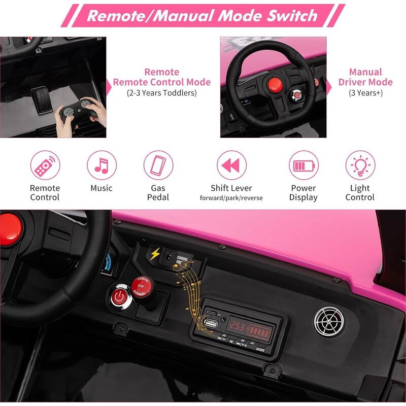 2 Seats Ride On UTV with Remote Control