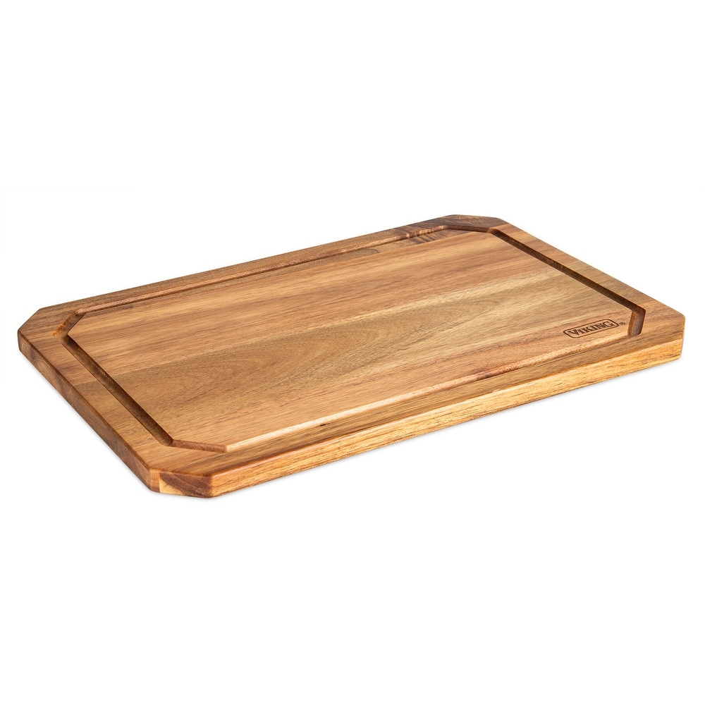 Farberware Nonslip Bamboo Cutting Board with Juice Groove, 11x14 inch, White