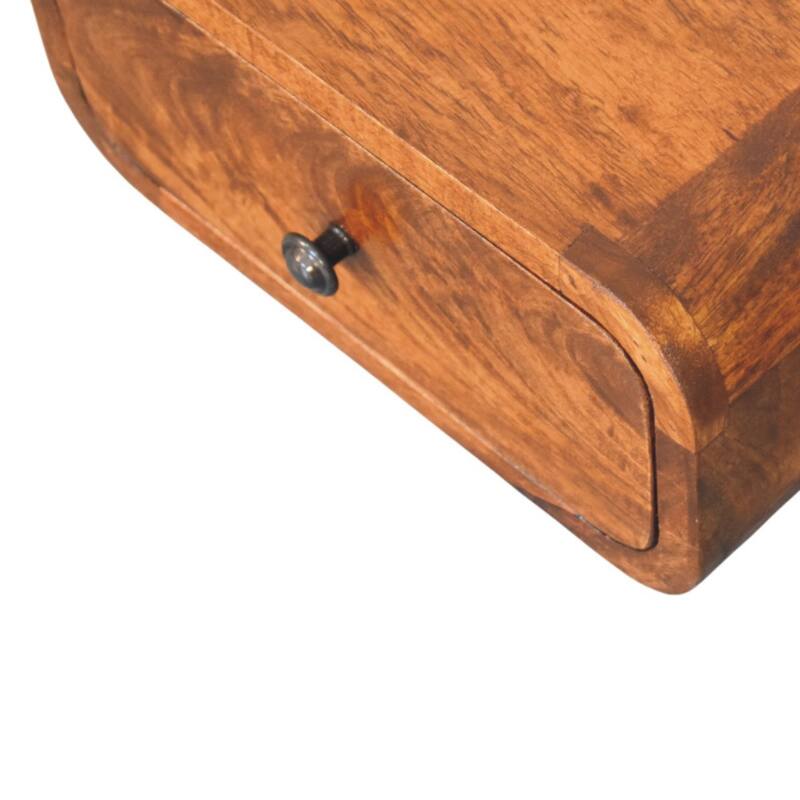Avora Mini Wall-Mounted Chestnut Nightstand