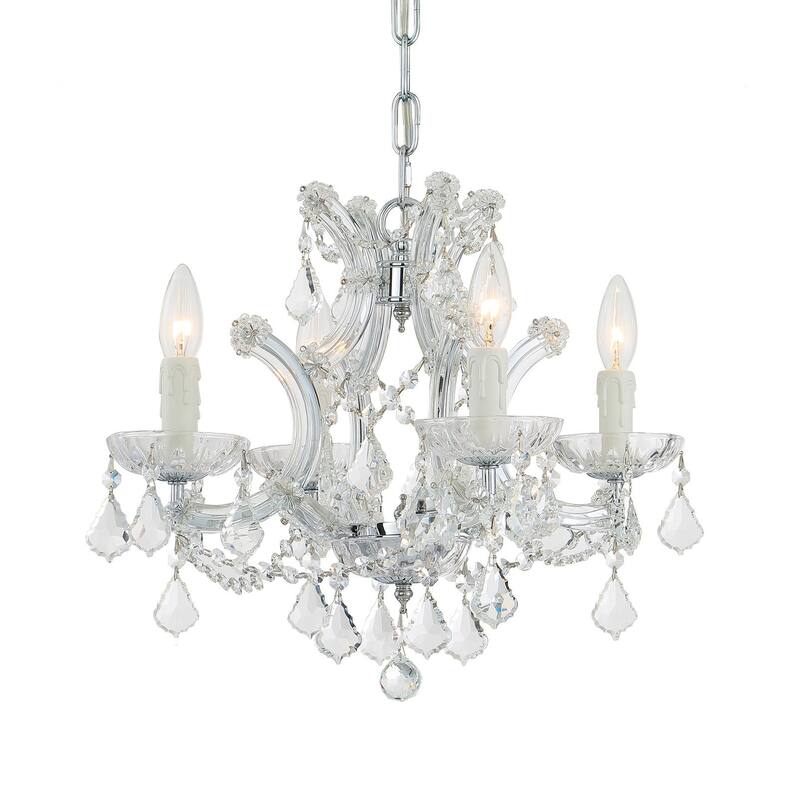 Crystorama Lighting Group Maria Theresa 4 Light 16-1/2" Wide - Polished Chrome