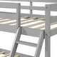 preview thumbnail 8 of 25, Twin over Full Solid Pine Wood Bunk bed with Full-length Guardrail,Clean Silhouette and A Hue of Elegance