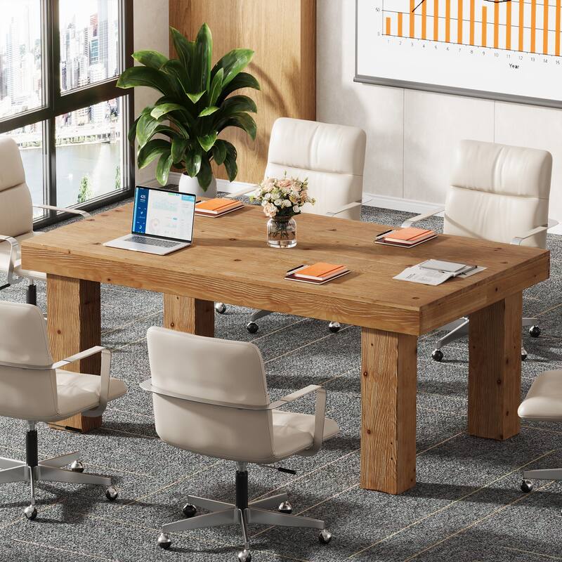 63 Inch Solid Wood Executive Desk for Home Ofiice