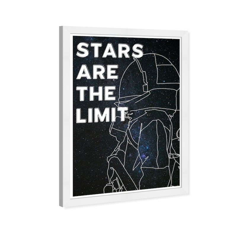 Wynwood Studio Prints Astronomy and Space Stars are the Limit Black and Modern & Contemporary Wall Art Canvas Print