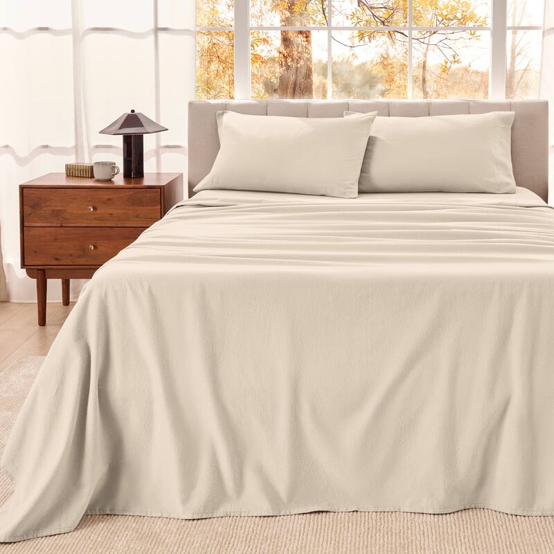 Bare Home Organic Cotton Flannel Sheet Set
