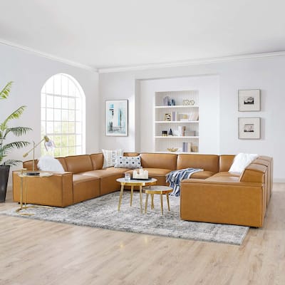 Restore 8-Piece Vegan Leather Sectional Sofa