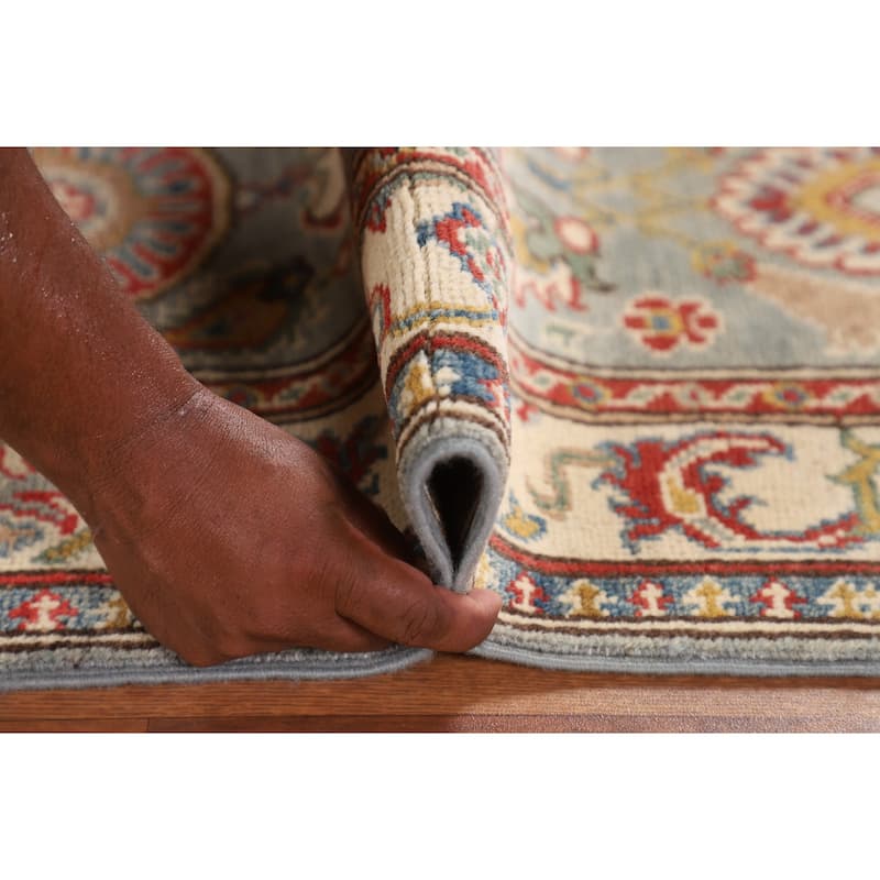 Traditional Kazak Runner Rug Hand-Knotted Wool Carpet - 2'0" x 5'8"