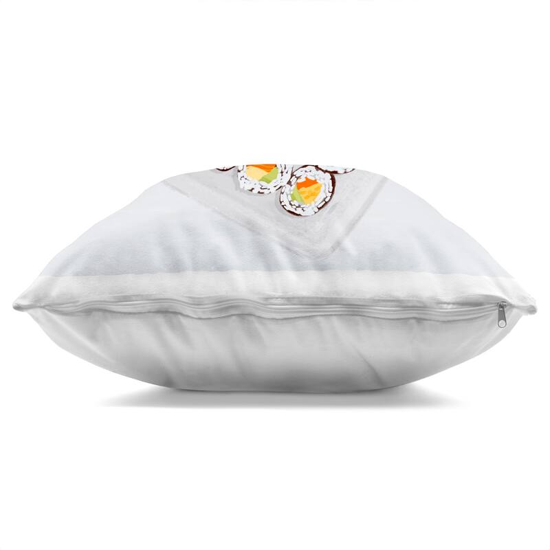 Stupell Delicious Sushi Plate Decorative Printed Throw Pillow Design by Juliet Rose Philips