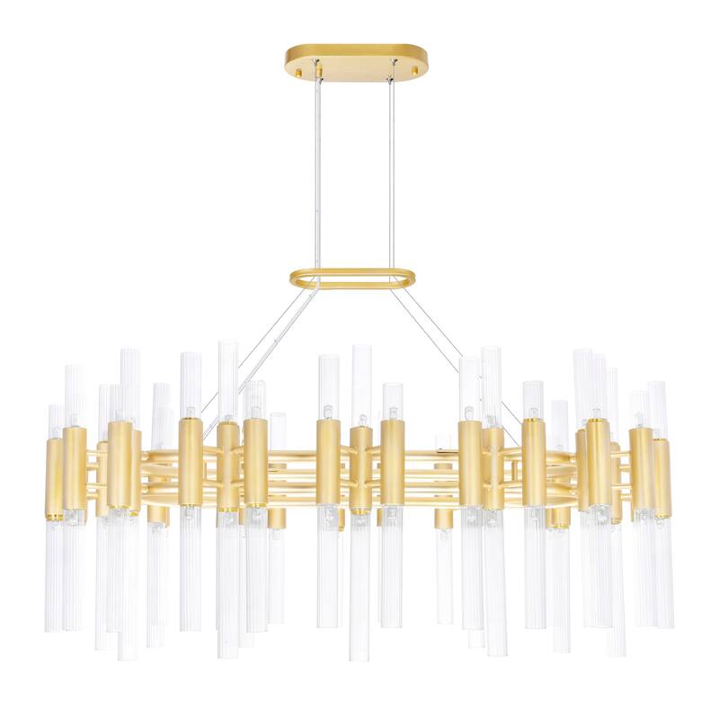 Orgue 72 Light Chandelier With Satin Gold Finish - Satin Gold