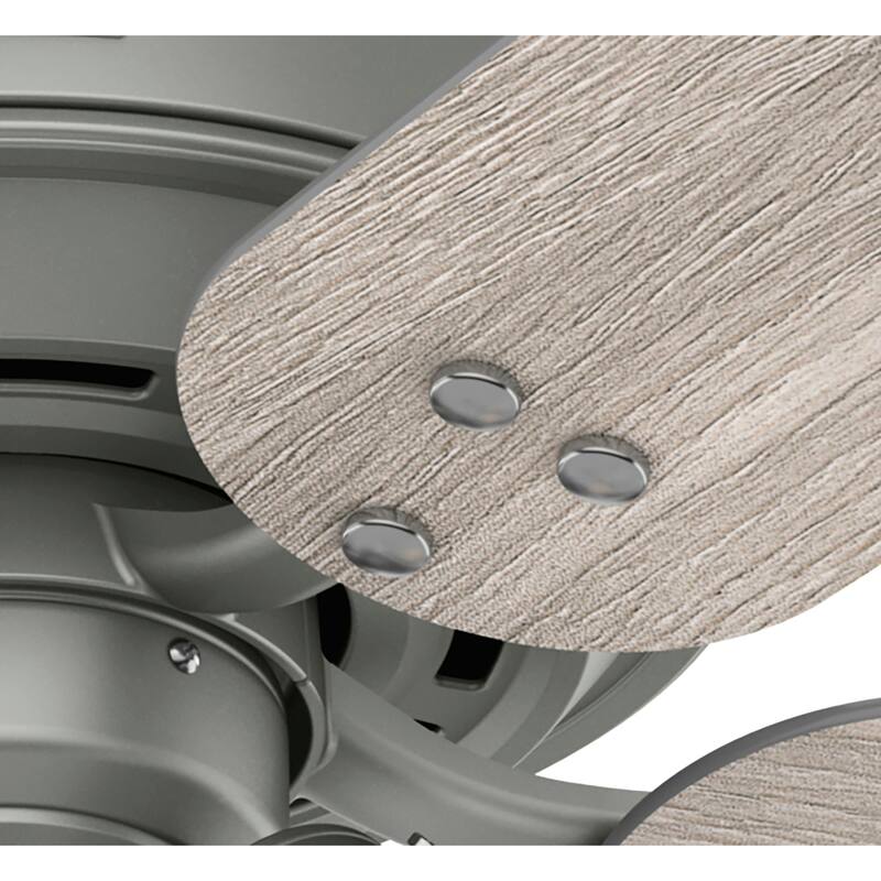 Hunter 52" Shady Grove Ceiling Fan with LED Light Kit/ Pull Chain, Standard or Flush Mount - Casual, Transitional