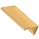 preview thumbnail 6 of 4, Alno Tab Pulls 3 Inch Center to Center Finger Cabinet Pull Unlacquered Brass