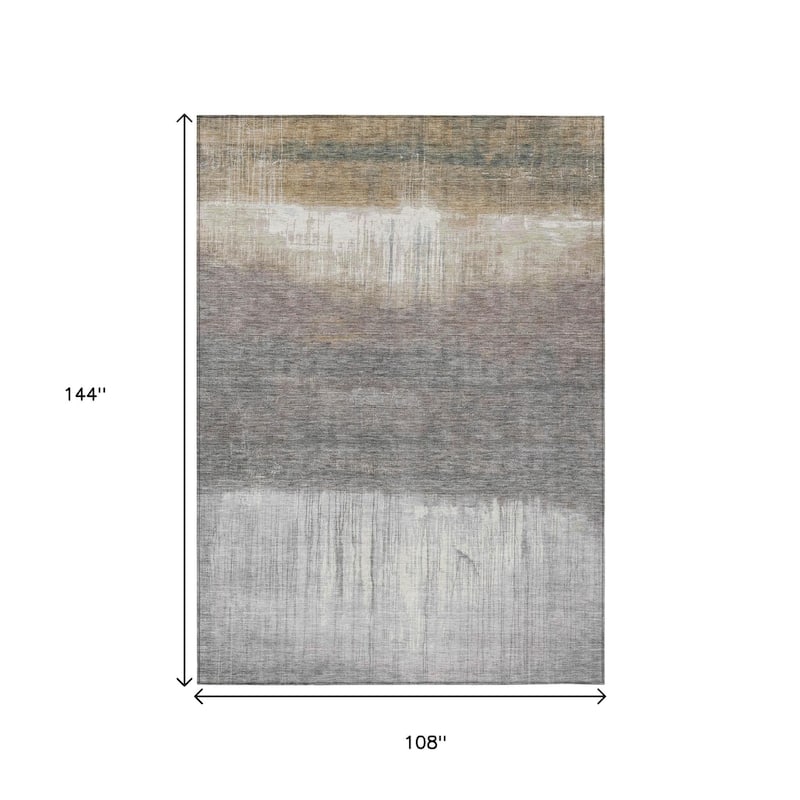 HomeRoots Abstract Transitional Rectangle Outdoor Rug