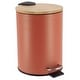 preview thumbnail 53 of 79, Stylish Trash Can with Bamboo Lid and Pedal, 2.5L Capacity - 9.2" H x 8" L x 8" W