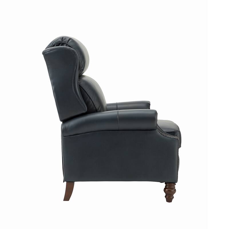 Noemon Genuine Leather Recliner with Nailhead Trims by HULALA HOME (Set of 2)