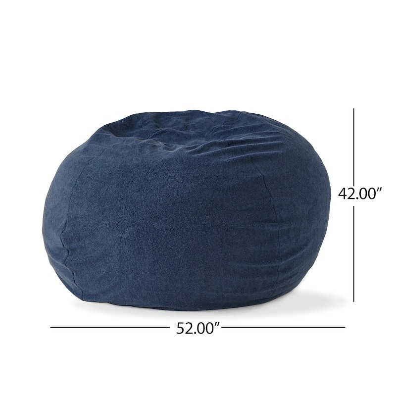 Newalla Modern Shearling 5-foot Bean Bag by Christopher Knight Home