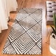 preview thumbnail 3 of 11, SAFAVIEH Handmade Micro-Loop Hinderike Wool Rug 2'3" x 7' Runner - Charcoal/Ivory - Runner