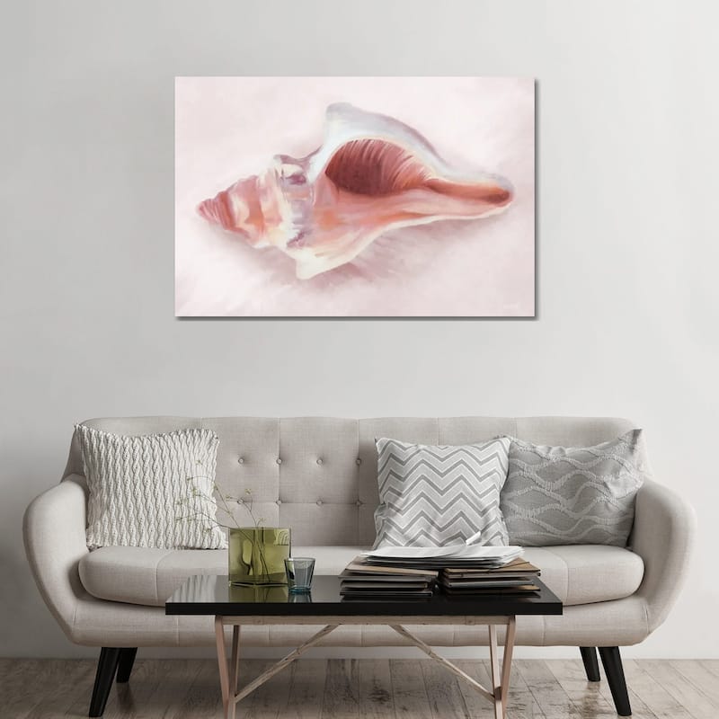 iCanvas "Conch Shell Blush II" by House Fenway Canvas Print - 32x48x1.5