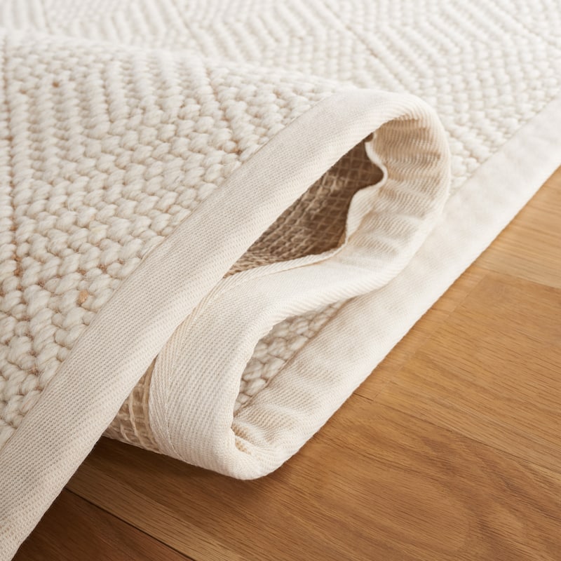 SAFAVIEH Handmade Flatweave Natural Fiber Charlee Wool/ Jute Rug