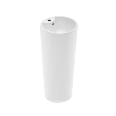 Trocadero Circular Basin Pedestal Sink - 15.75" x 15.75" 33.45"