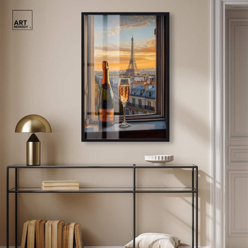 Classy Drink in Paris Shadowbox by Art Remedy
