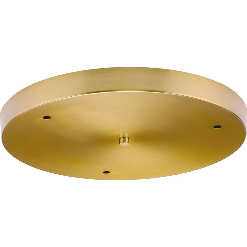 Canopy Kit 15-1 2" Round for Up to 3 Pendants - Brushed Bronze - 15.5 in x 15.5 in x 1.37 in - 15.5 in x 15.5 in x 1.37 in