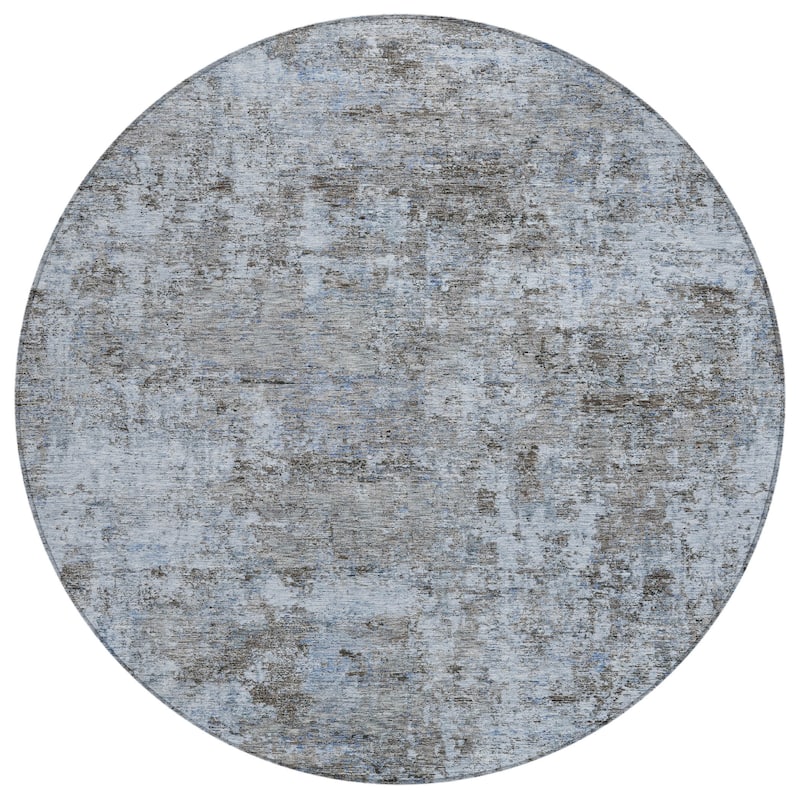 HomeRoots Abstract Transitional Rectangle Outdoor Rug