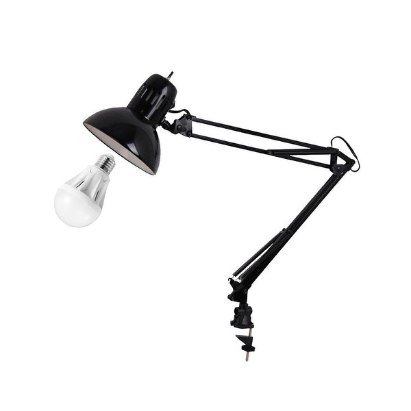 Adjustable Metal Desk Light Spring Balanced Swing Arm Button Reading Table Lamp 
