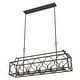 preview thumbnail 10 of 20, Hunter Stone Creek 5-Light Modern Farmhouse Linear Chandelier - Dining Room - Rustic, Transitional
