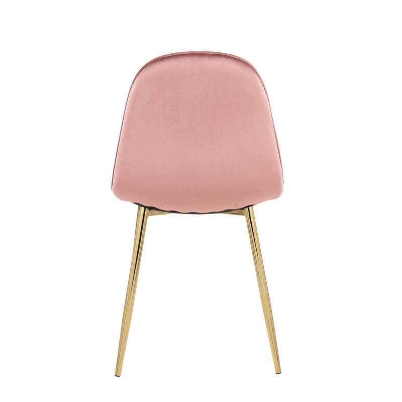 Silver Orchid Stone Gold Dining Chair - Set of 2