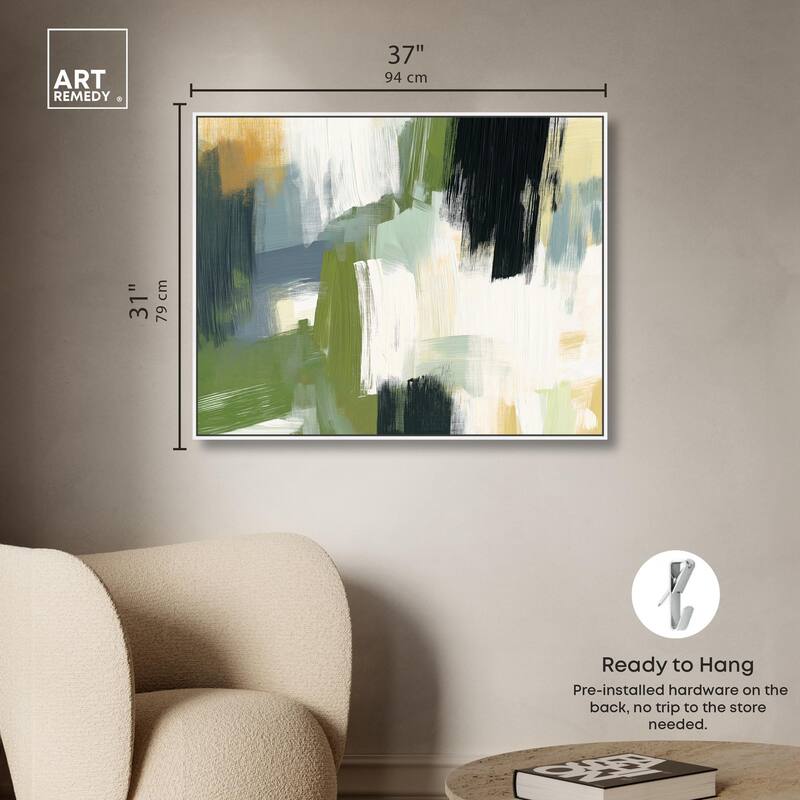 Moss Layers I Canvas by Art Remedy