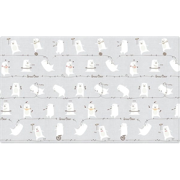 slide 1 of 1, PureSoft™ Play Mat - 92.5 x 55.1 x 0.6 in - Snow Bear + Boongboong Car - Multi Multi