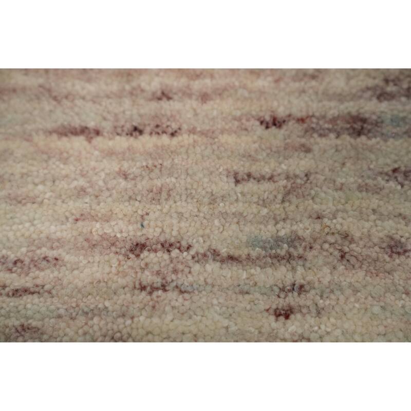 Hand Knotted Oriental 100% Wool Carpet Tribal Animal Pictorial Beige & Ivories Gabbeh Area Rug - 11' 5'' X 9' 0''