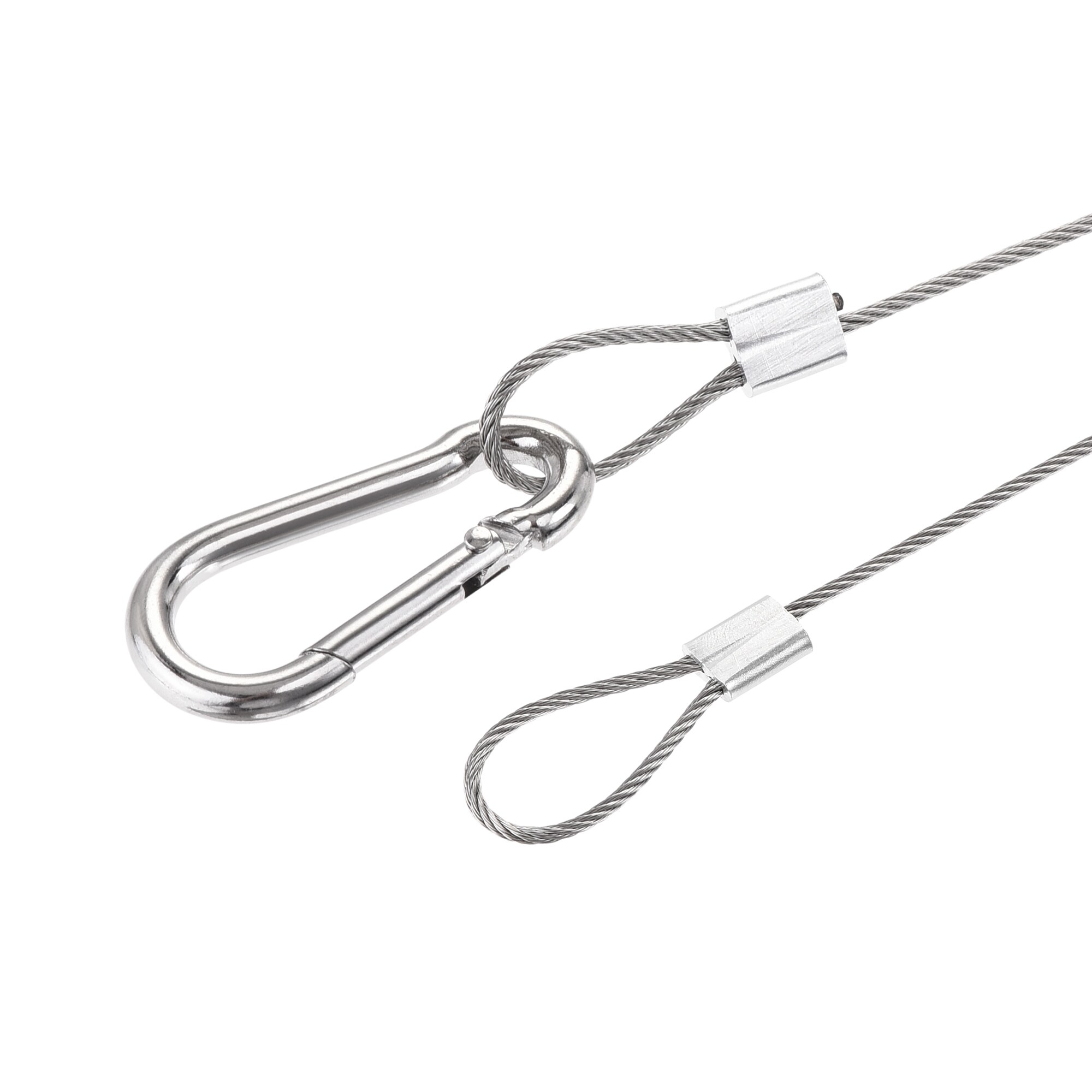 Picture Hanging Wire Kit, 2set 2m Loop and Hook Hanging Wire Load 66 lbs - Silver