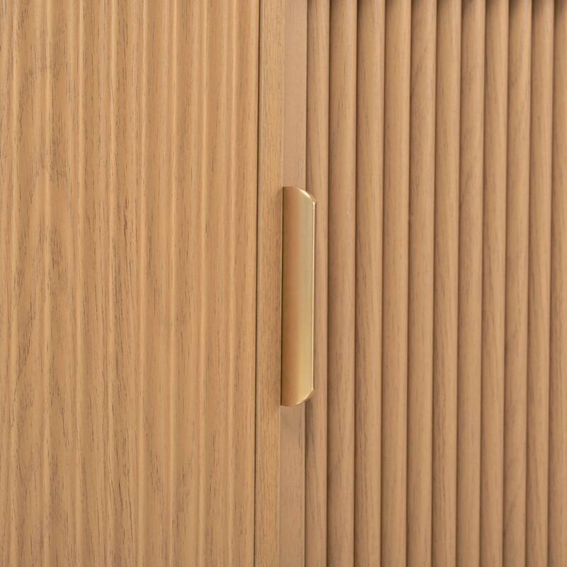 Farmhouse Wooden TV Stand up to 75" with Sliding Door and Adjustable Shelves for Modern Home Entertainment