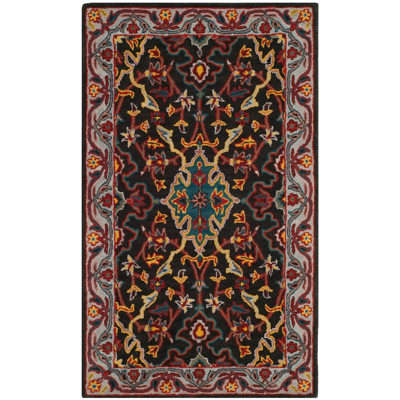 SAFAVIEH Handmade Heritage Blocks Traditional Oriental Wool Rug
