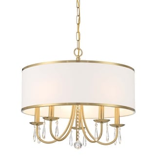 Bellevue CLCH66220 Adalynn 5 Light 22" Wide Crystal Drum Chandelier