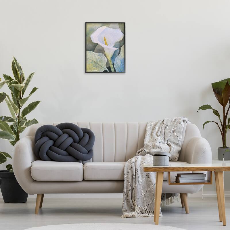Stupell Garden Calla Lily Bloom Framed Giclee Art Design By Stephanie Fielden