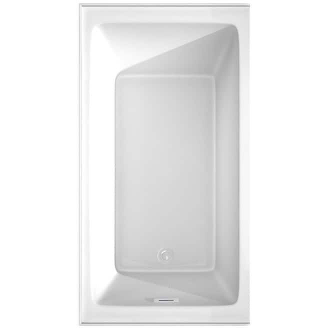 Wyndham Collection Grayley 60" Three Wall Alcove Acrylic Soaking Tub