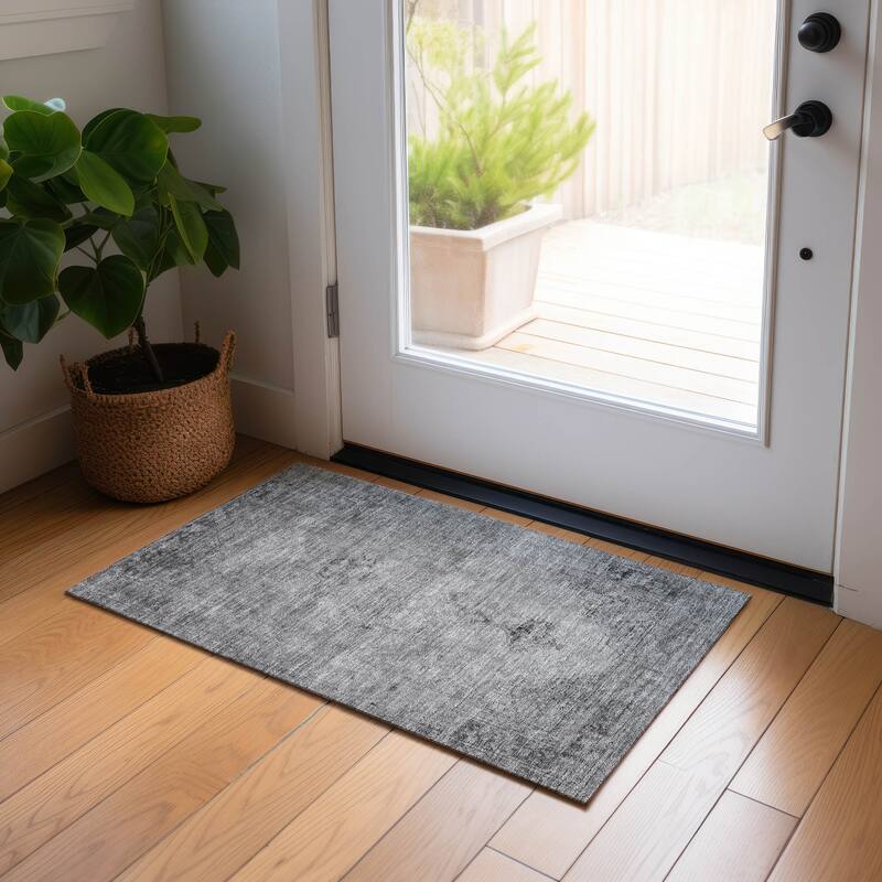 Machine Washable Indoor/ Outdoor Chantille Vintage Traditional Rug