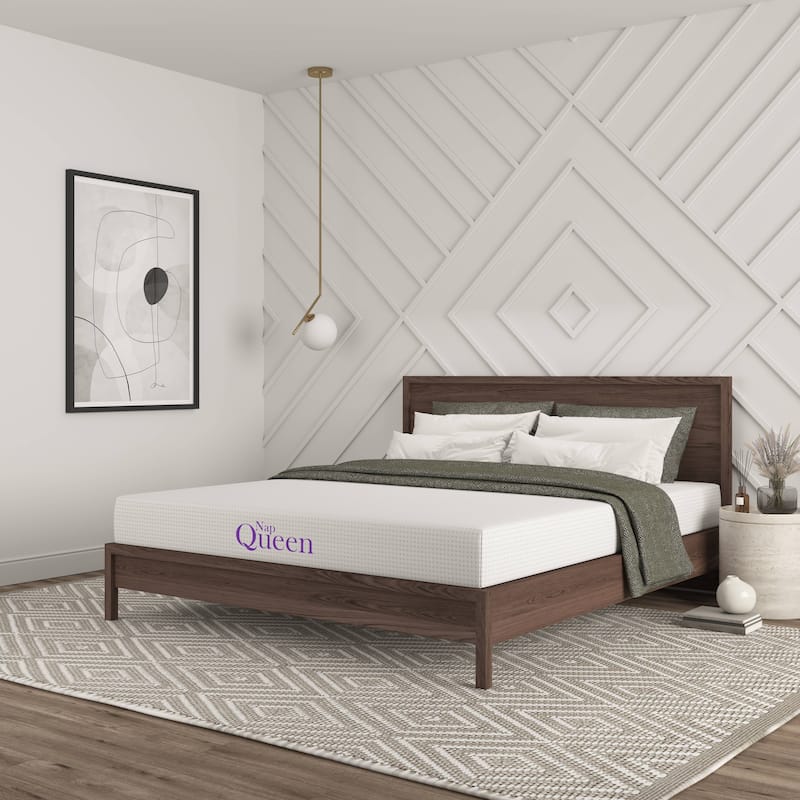 NapQueen 8" Bamboo Charcoal Memory Foam Mattress - Queen