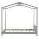 preview thumbnail 16 of 16, Whimsical House-Shaped Twin Bed with Storage, Platform Bed with Built-in Headboard and Bookrack